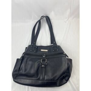 Rosetti Midtown Black Satchel Shoulder Bag | Classic Everyday Purse